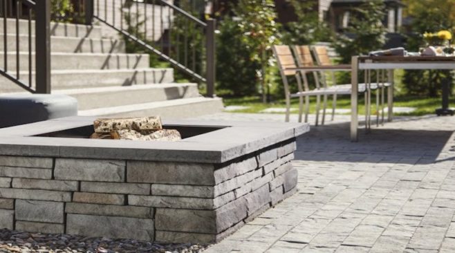 Add Some Life to Your Outdoor Living Area with a Techo-Bloc Fire Pit