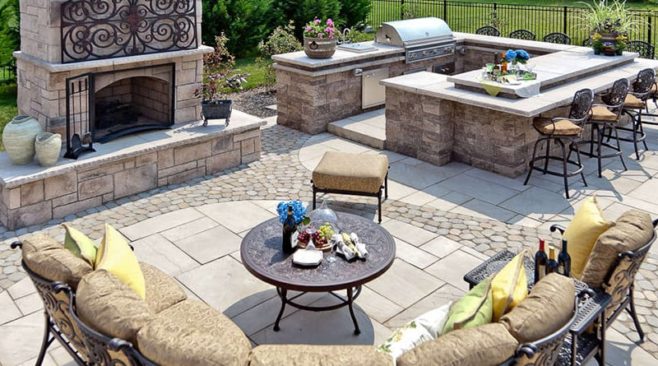 How to Install a Techo-Bloc Outdoor Living Room on a Budget